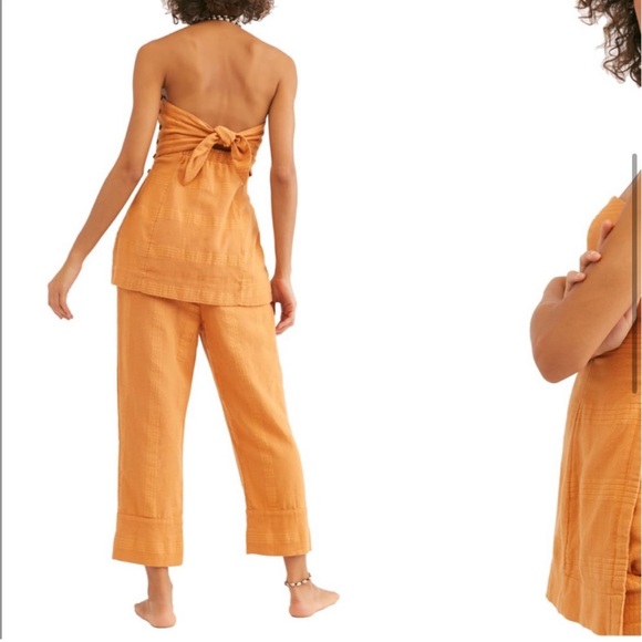 NWOT Free People THIS IS LOVE 2 Piece Linen Pants Set
RUST S - Picture 2 of 9